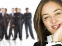 bigstockphoto_Business_Woman_And_Her_Huge_Te_181245